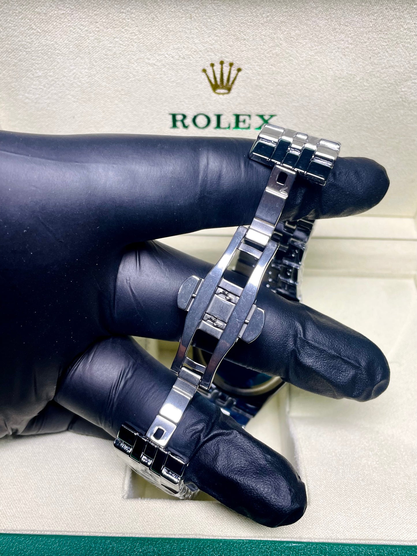 RLX Land Dweller With White Dial & Master Lock