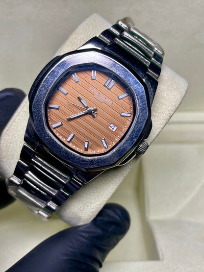 PP Silver With Brown Dial