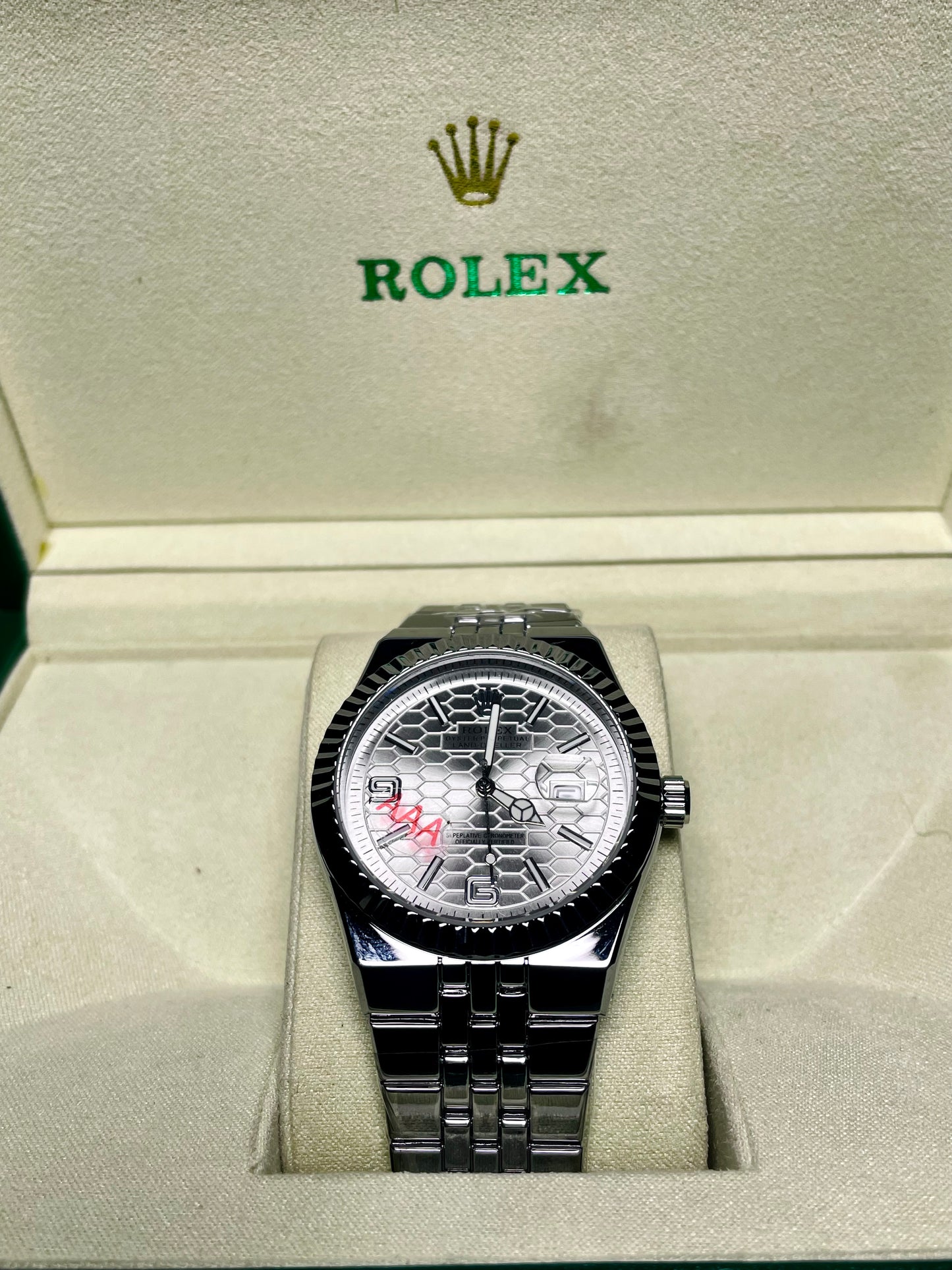 RLX Land Dweller With White Dial & Master Lock