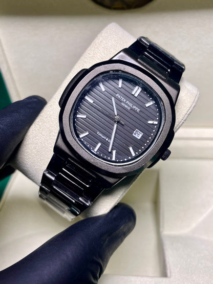 PP Black With Black Dial With Date