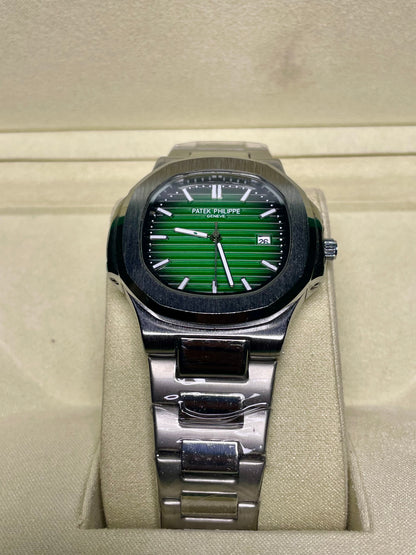 PP Silver With Green Dial